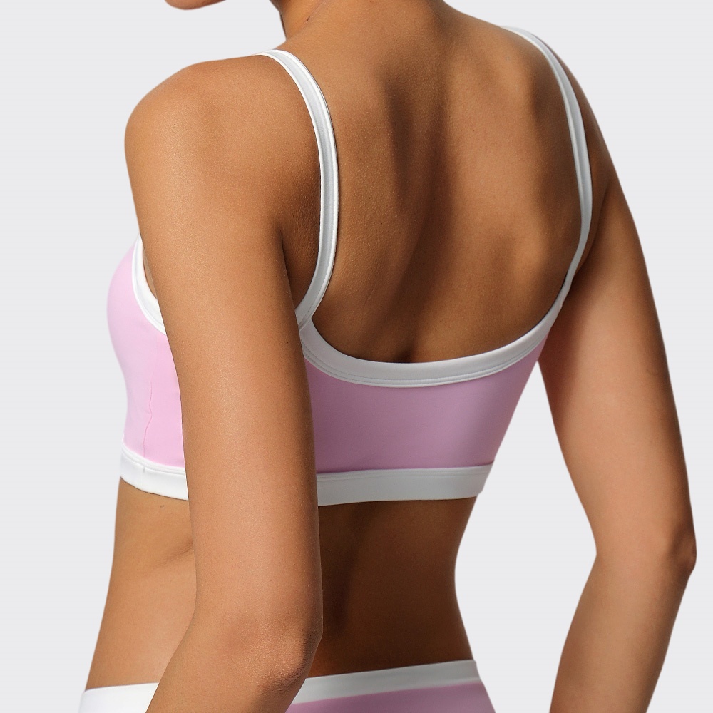 カラーブロックデザインのヨガブラ、セクシーな女性用スポーツイ - Quick Dry Underwear のレビューと価格