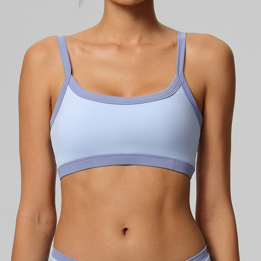 カラーブロックデザインのヨガブラ、セクシーな女性用スポーツイ - Quick Dry Underwear のレビューと価格